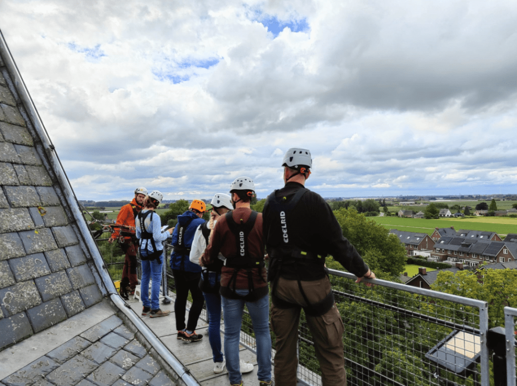 abseil toren boven